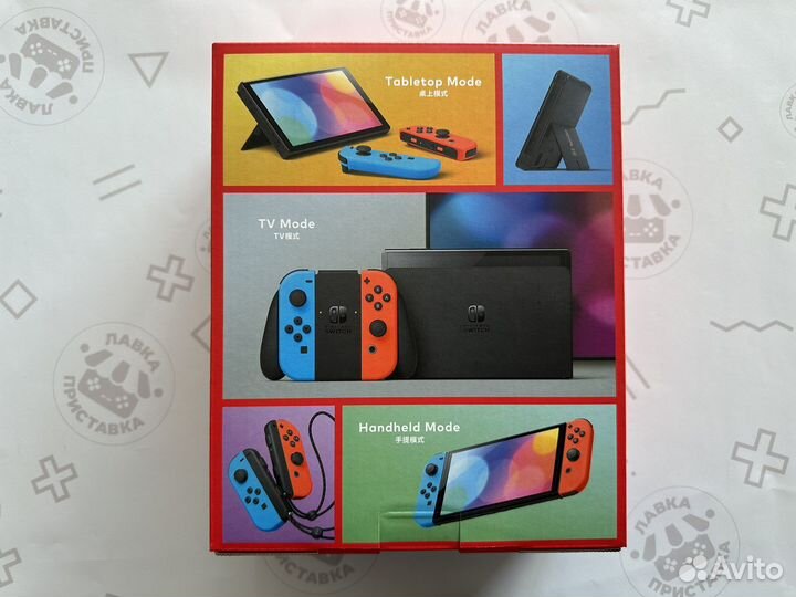 Nintendo Switch oled Синий/Красный (новый)