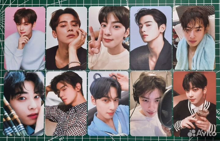 Kpop неоф карточки с astro, Ча Ын У и Мунбин