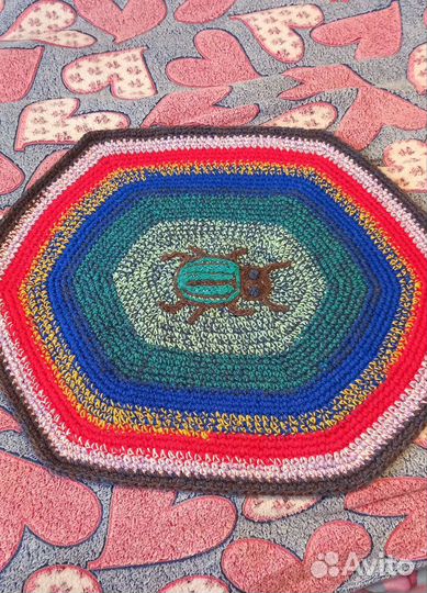 Коврики вязаные крючком