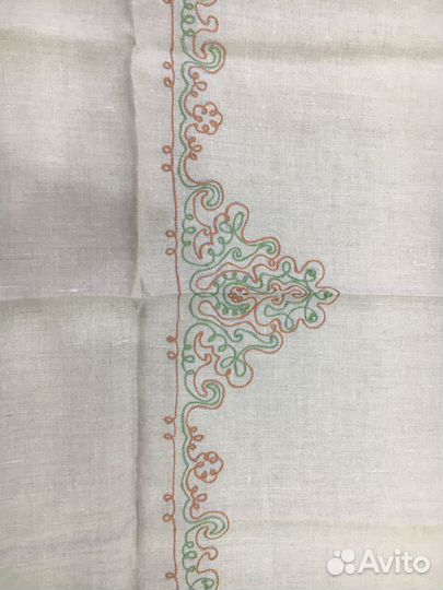 Скатерть лен с вышивкой