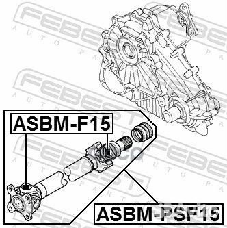 Вал карданной передачи asbmpsf15 Febest