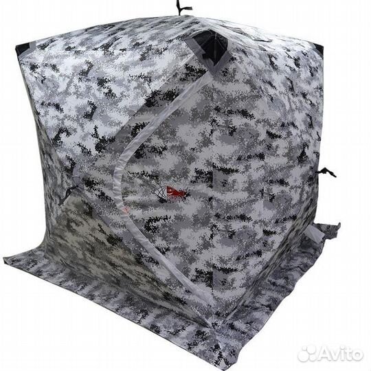 Палатка зимняя куб, 2.4м*2.4м, 3х слойная h2.1м