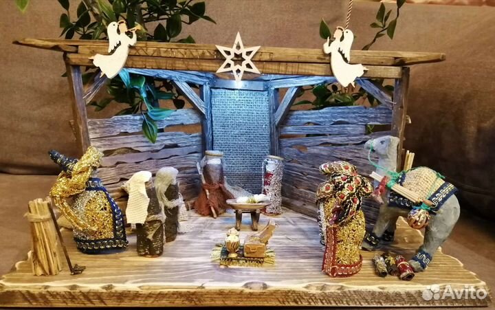 Макет - диорама Рождественского Вертепа