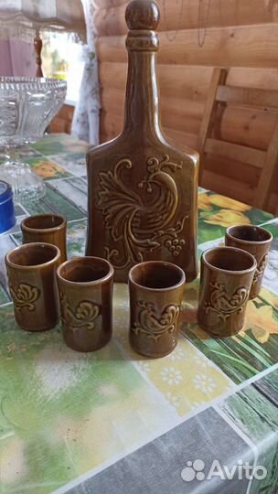 Графин со стаканами керамика