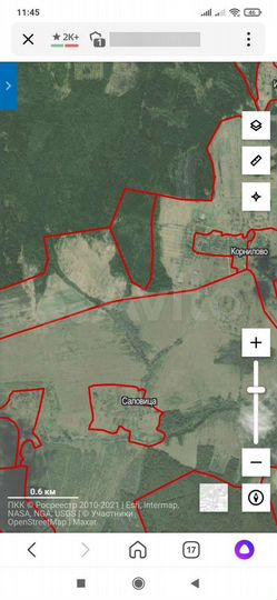 Участок 60,97 га (СНТ, ДНП)