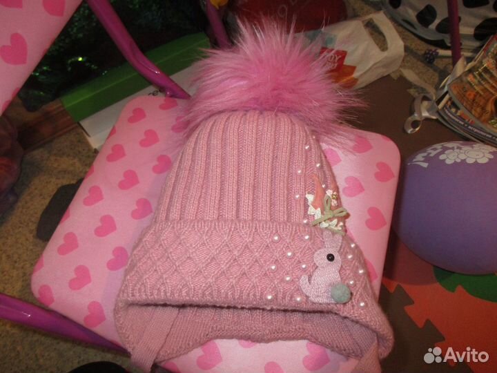 Шапка зимняя на 2-3 года