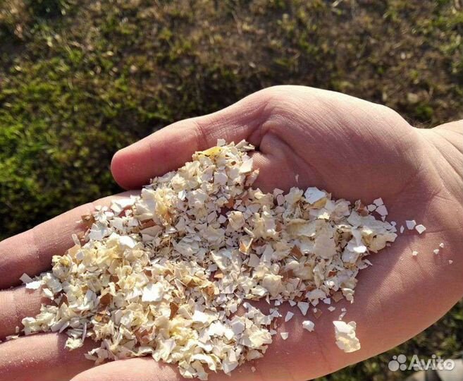 Яичная скорлупа в мешках