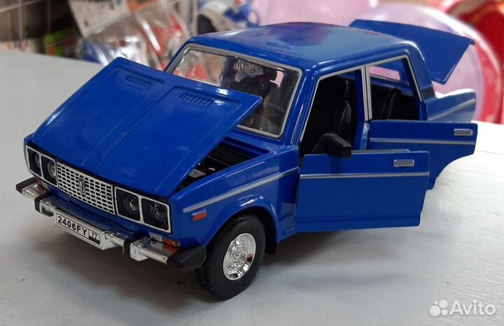 Машинка металлическая лада ваз-2107, ваз-2106