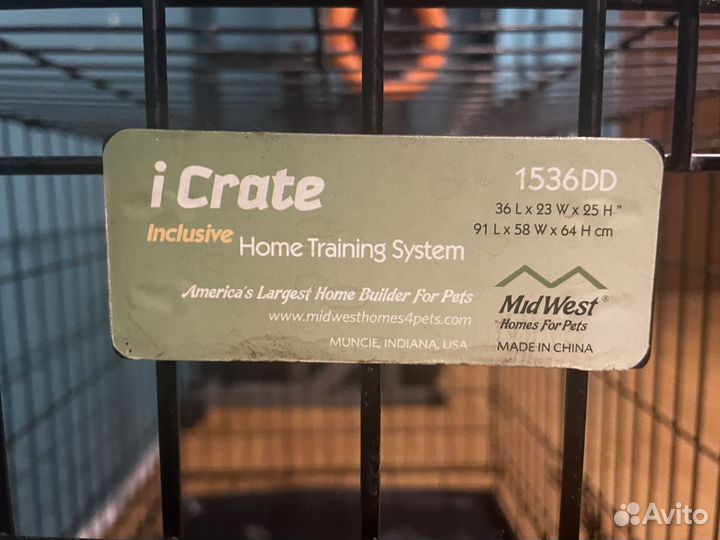 Клетка вольер Midwest iCrate, 91х58х64