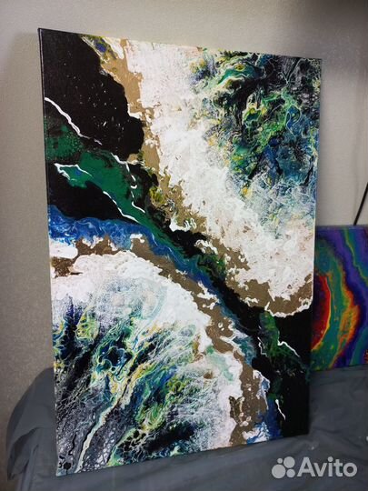 Картина с потальным золотом