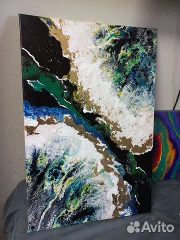 Картина с потальным золотом