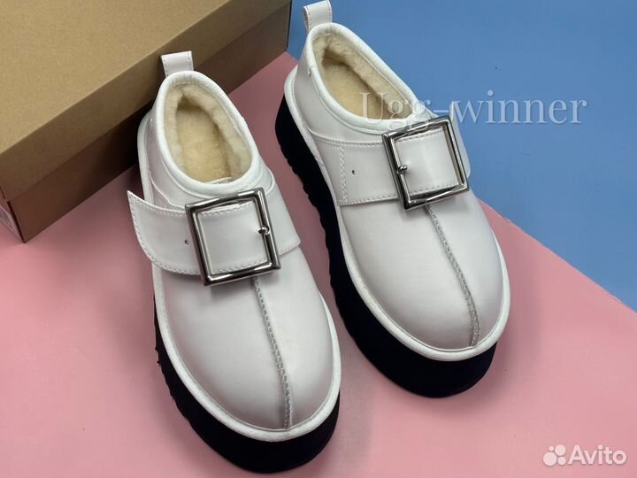 Угги женские Tasman Кожаные на платформе