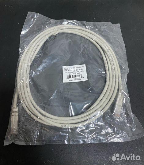 Готовый интернет кабель витая пара UTP 1м и 3м