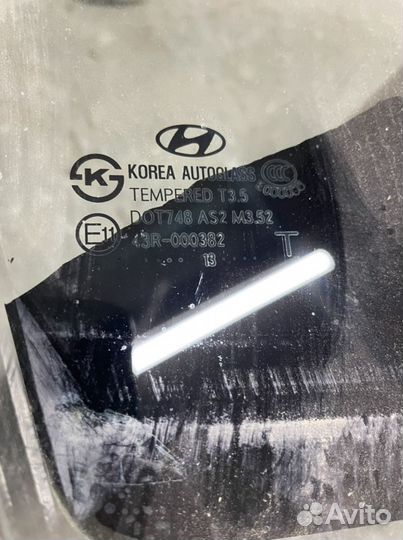 Стекло перед прав hyundai elantra MD