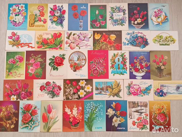 Открытки 8 марта чистые