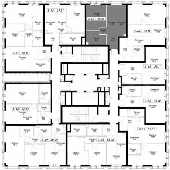1-к. квартира, 39,7 м², 8/36 эт.