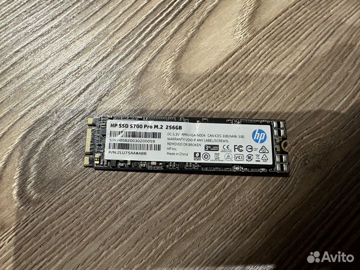 SSD HP S700 Pro m2 256 gb
