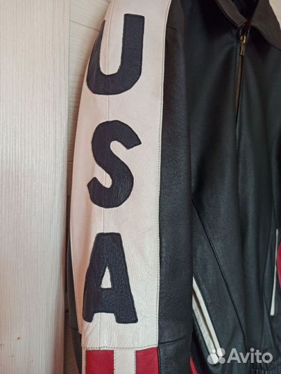 Куртка кожаная USA vintage 48/50
