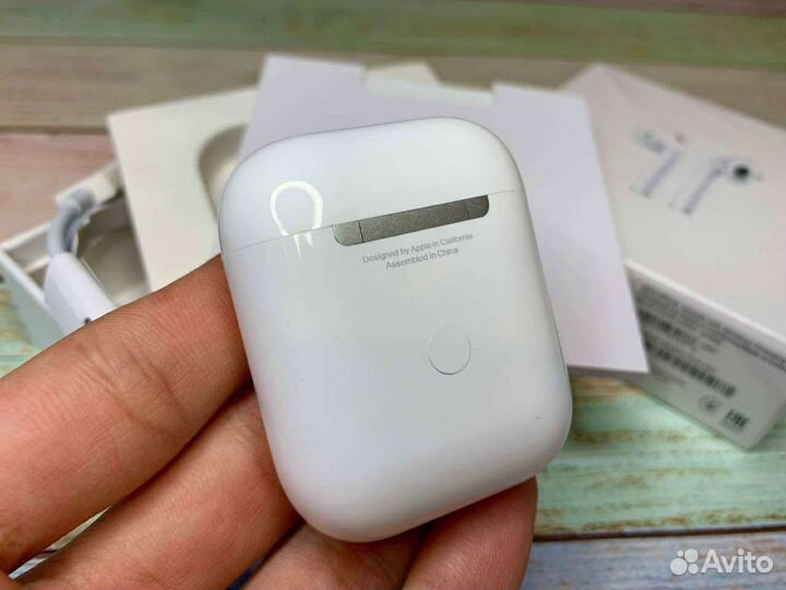 AirPods 2 + чехол в подарок Ориг микрофон