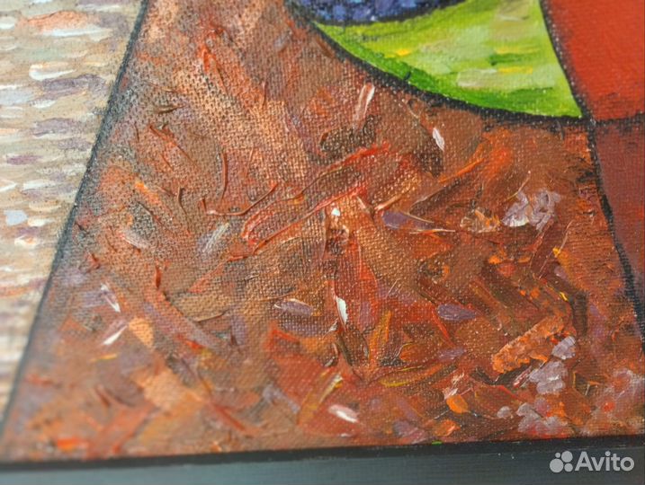 Картина Рыба Геометрия 75 х 75 см