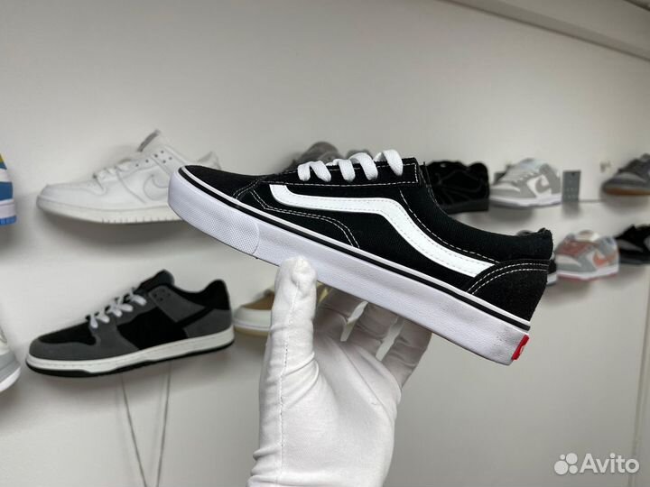 Кеды Vans Old Skool кроссовки черно-белые