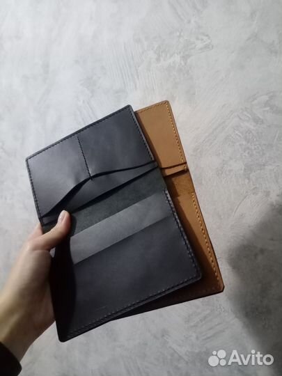 Обложка для документов натуральная кожа