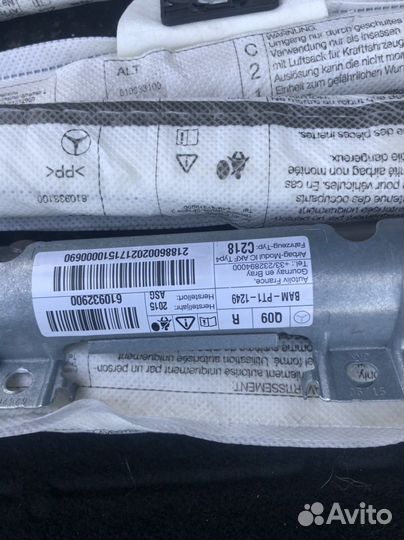 Подушки безопасности (шторки) Mercedes CLS c218