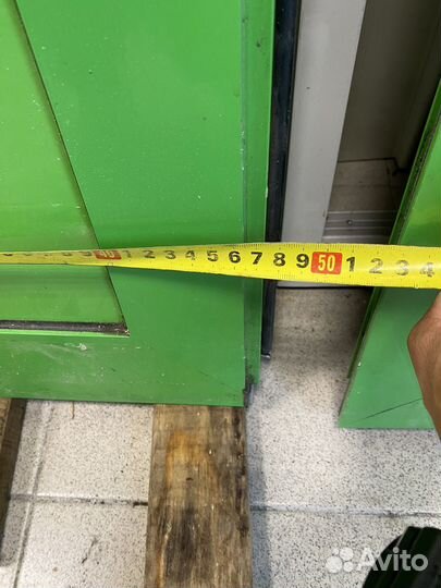 Дверь входная алюминиевая б/у