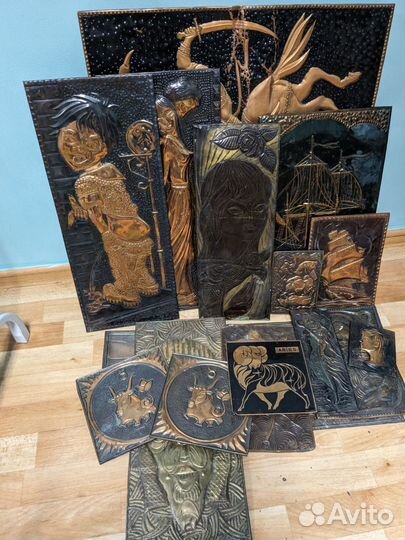 Чеканка медная СССР лот