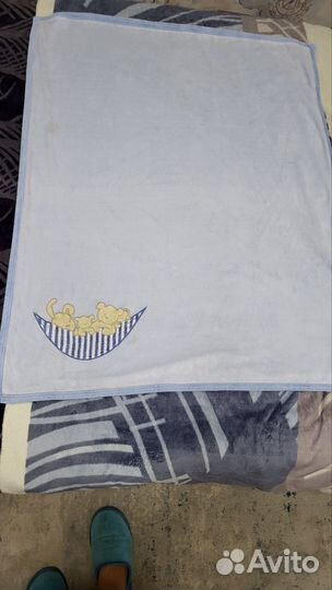 Детское одеяло шерсть и хлопок