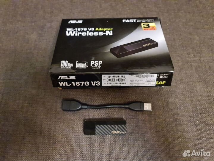 Wi-Fi адаптер asus WL-167G V.3