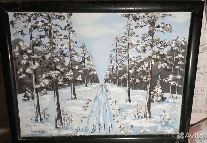 Картина на мраморе