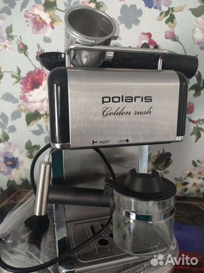 Кофеварка рожковая Polaris golden rush