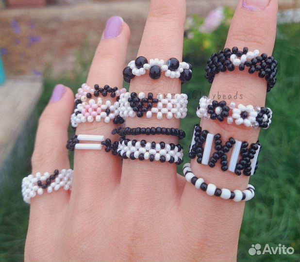 Кольца из бисера