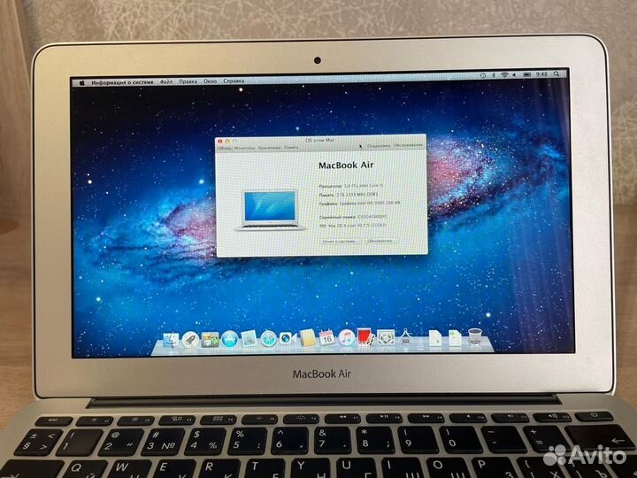 Apple macbook air 11 mid 2011