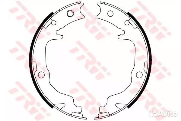 Колодки барабанные 167x32 mitsubishi lancer / outl