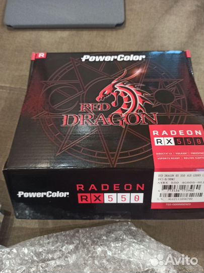 Видеокарта 4 gb power color amd radeon rx 550