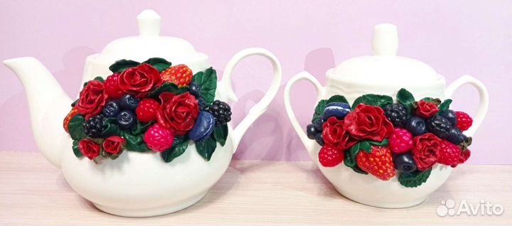 Сахарница с декором