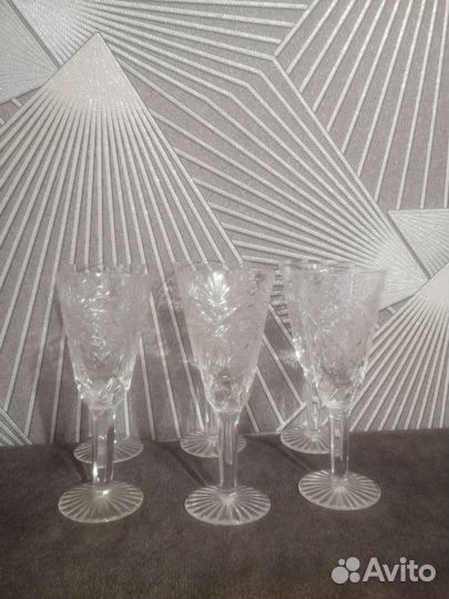 Рюмки на ножке хрусталь СССР