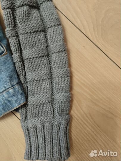 Джинсовая куртка теплая 10-12 лет