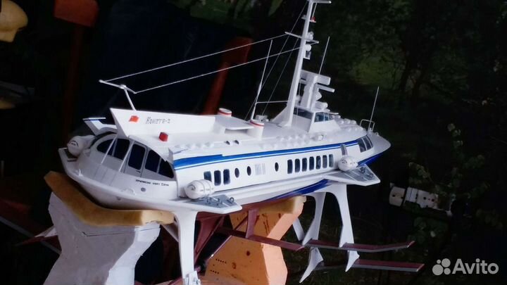 Судно на подводных крыльях Комета СССР модель