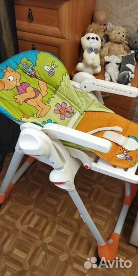 Стульчик для кормления chicco polly
