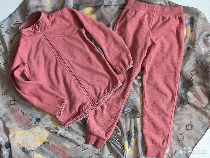 Флисовый костюм для девочки 122 Швеция