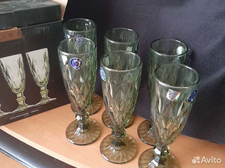 Бокалы для шампанского 6 шт