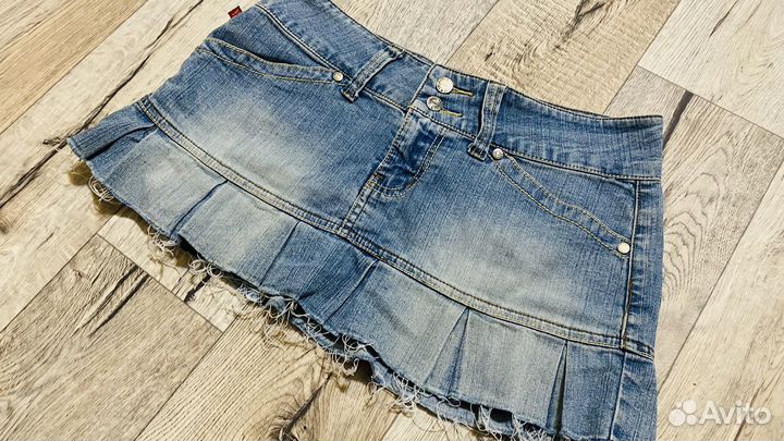 Джинсовая юбка мини