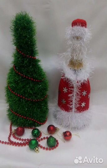 Чехол на бутылку новогодний