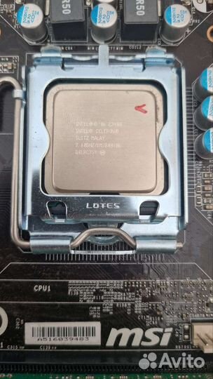 Материнская плата с процессором 775