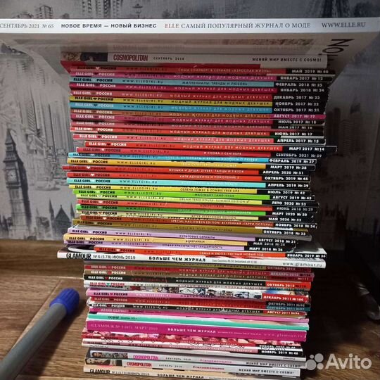 Журналы Elle girl, cosmopolitan, glamour, Elle