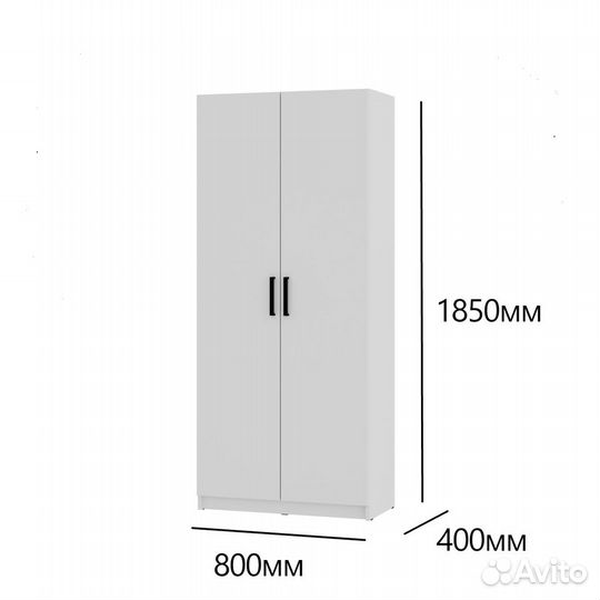 Современный 2-дверный шкаф