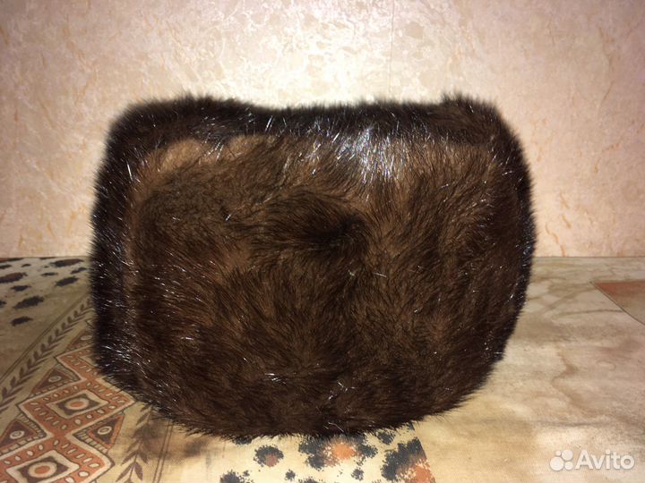 Норковая шапка мужская 58 размер